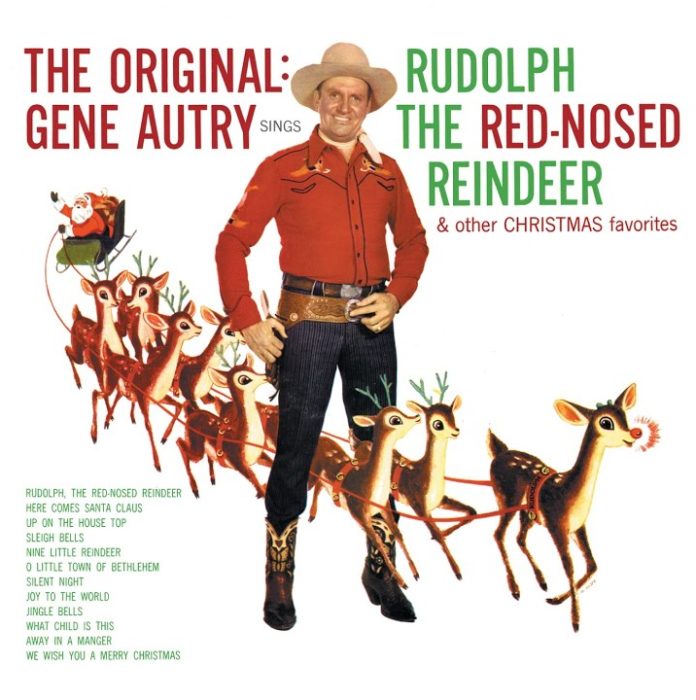 la copertina del disco che contiene la famosa canzone su Rudolph